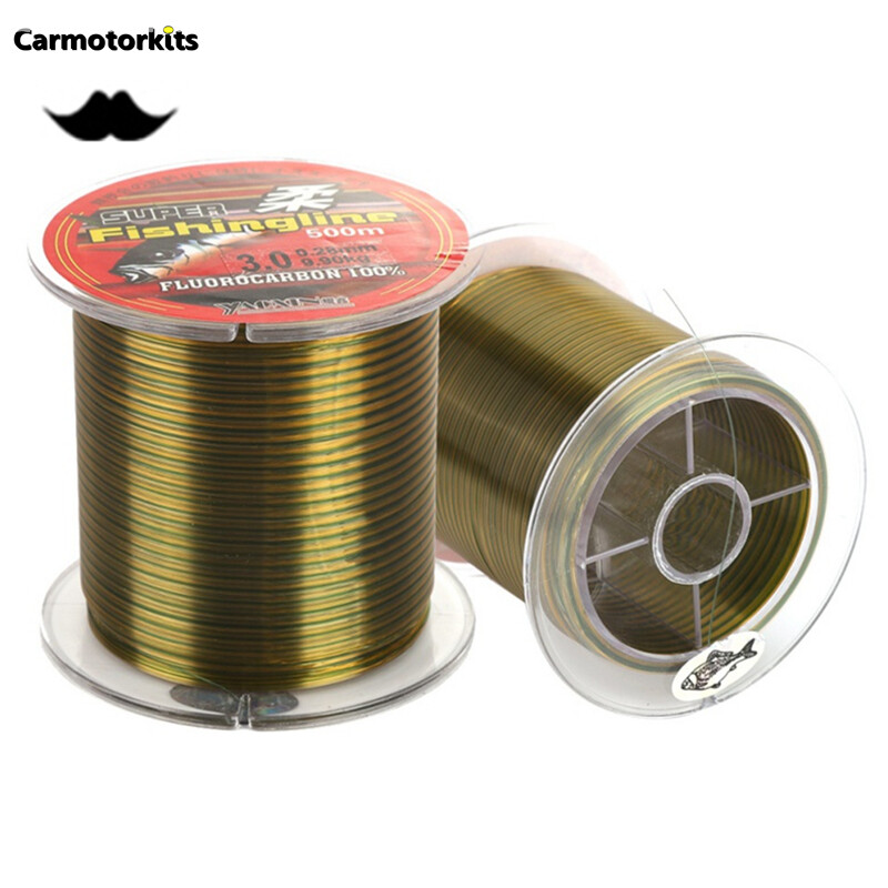 500M Cước Câu Cá Bằng Ni-lông Fluorocarbon Coated Monofilament Câu Cá Lãnh Đạo Dây Câu Cá Chép Dây Phụ Kiện Câu Cá