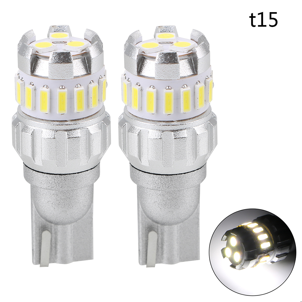 Đèn Chạy Ban Ngày Bóng Đèn LED Xe Hơi Chạy Ban Ngày Thông Dụng Đèn LED 1156 7443 3157/3156 T15 Siêu Sáng 6500K Trắng 2 Chiếc 3030 4014 SMD