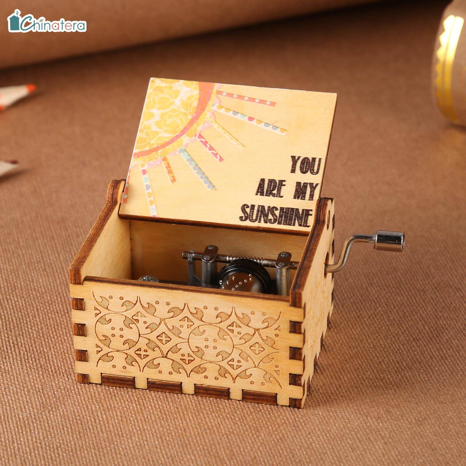 [Chinatera] Hộp Nhạc Quay Tay Bằng Gỗ Tinh Tế Cổ Điển Harry Potter Hàng Thủ Công Nhà Trang Trí Quà Tặng Sinh Nhật Trẻ Em