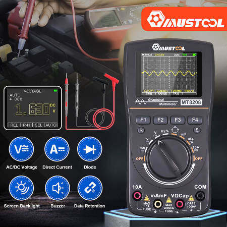 MUSTOOL MT8028 2-in-1 Oscilloscope Multimeter with Color Screen