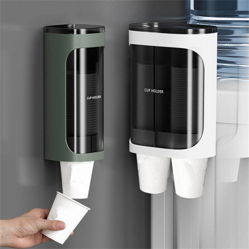 Hộp phân phối mới 2021 hộp đựng cốc giấy nhựa dùng một lần tự động tháo cốc