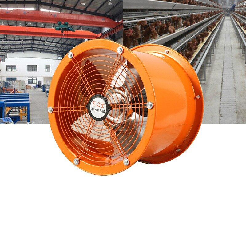 Quạt hướng trục 8 inch 10 inch tốc độ cao quạt hút không tiếng ồn mạnh quạt thông gió ống công nghiệp quạt thông gió tròn