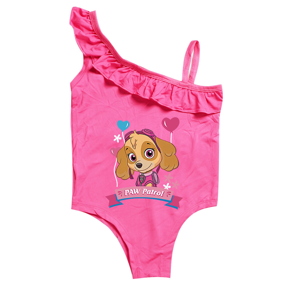 Paw tuần tra không tay Ruffle cô gái áo tắm beachwear Quà Tặng Bộ Đồ Tắm mùa hè một mảnh đồ bơi thể thao 0000