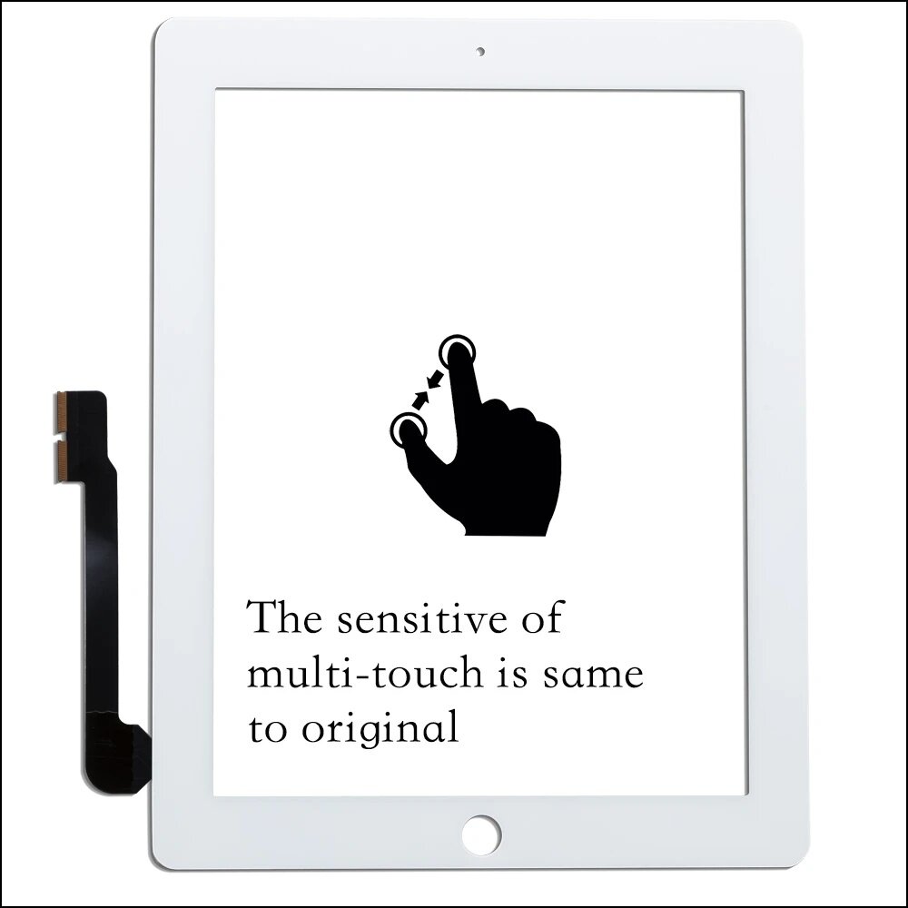 Cho Ipad 10.2 2020 8th Gen a2428 a2429 a2430 a2270 LCD cảm ứng bên ngoài Bộ số hóa màn hình phía trước mặt kính Hiển thị màn hình cảm ứng thay thế