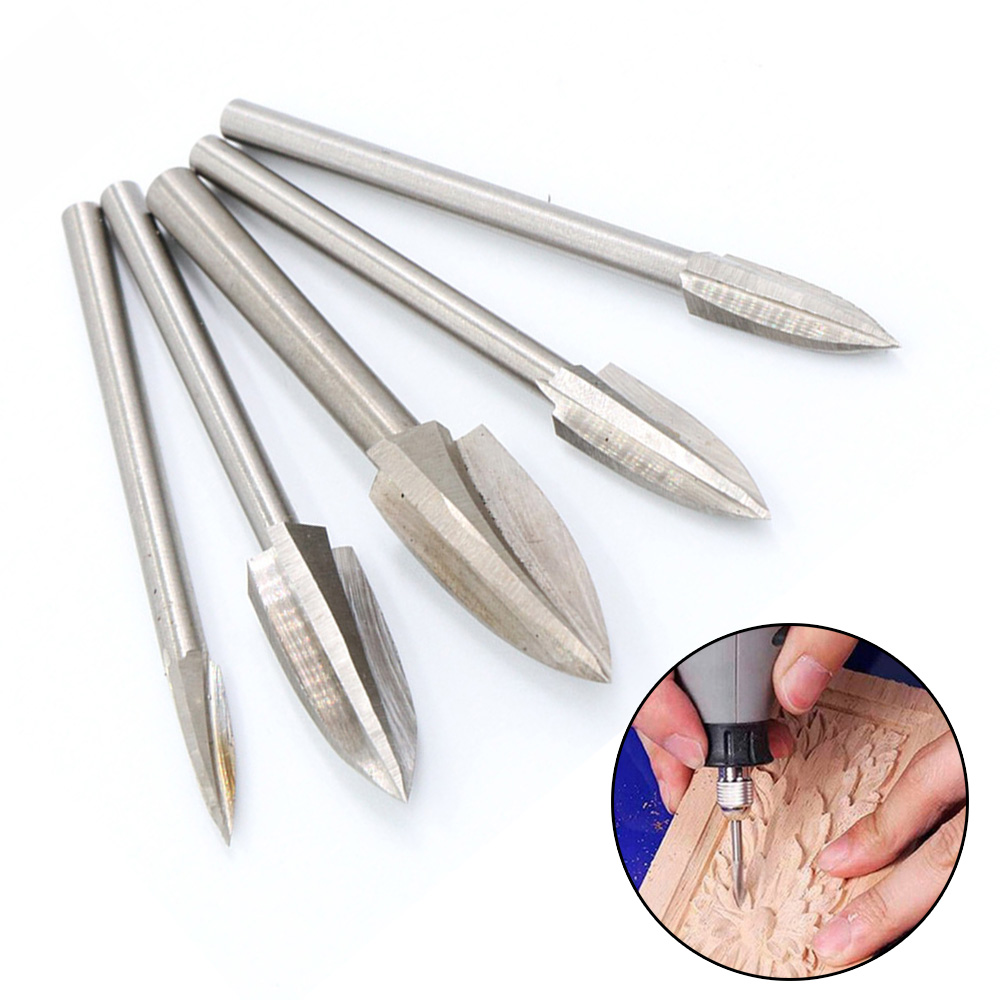 5PCS/Set Wood Carving \u0026 Engraving Drill 
