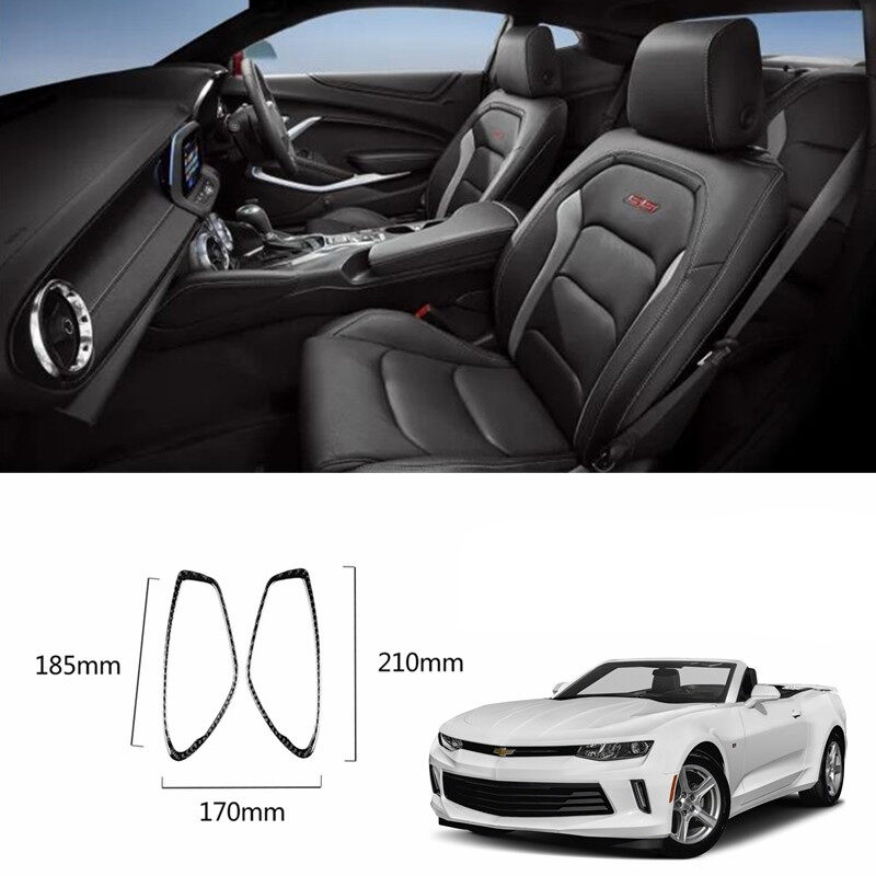 Chevrolet Camaro 2016-2019 sợi Carbon tay nắm cửa trong xe ô tô khung trang trí