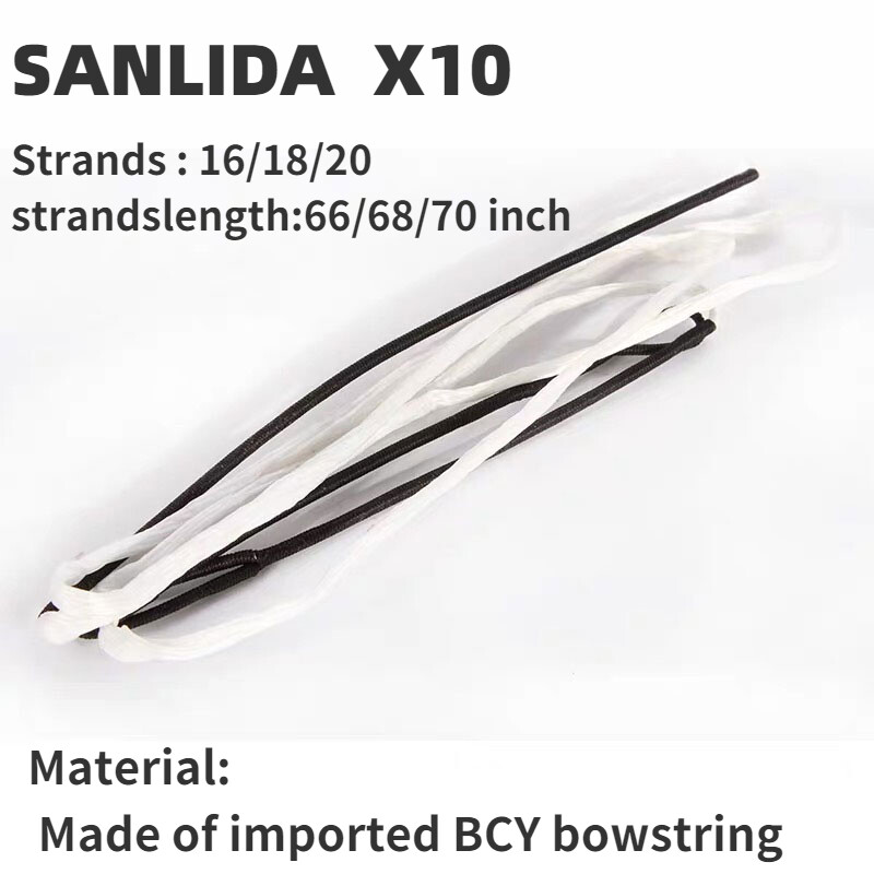 Dây cung x10 66/68/70inch 16/18/20 sợi bắn cung dài truyền thống quay ngược tốc độ mũi tên cao