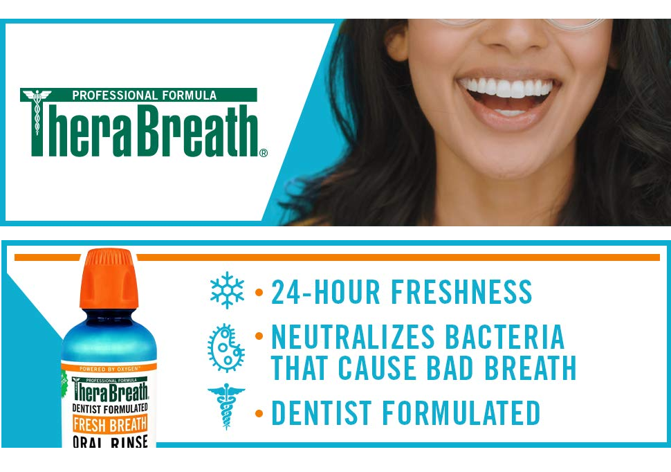 TheraBreath, Fresh Breath Oral Rinse, Invigorating Icy Mint Flavor, 3 ...