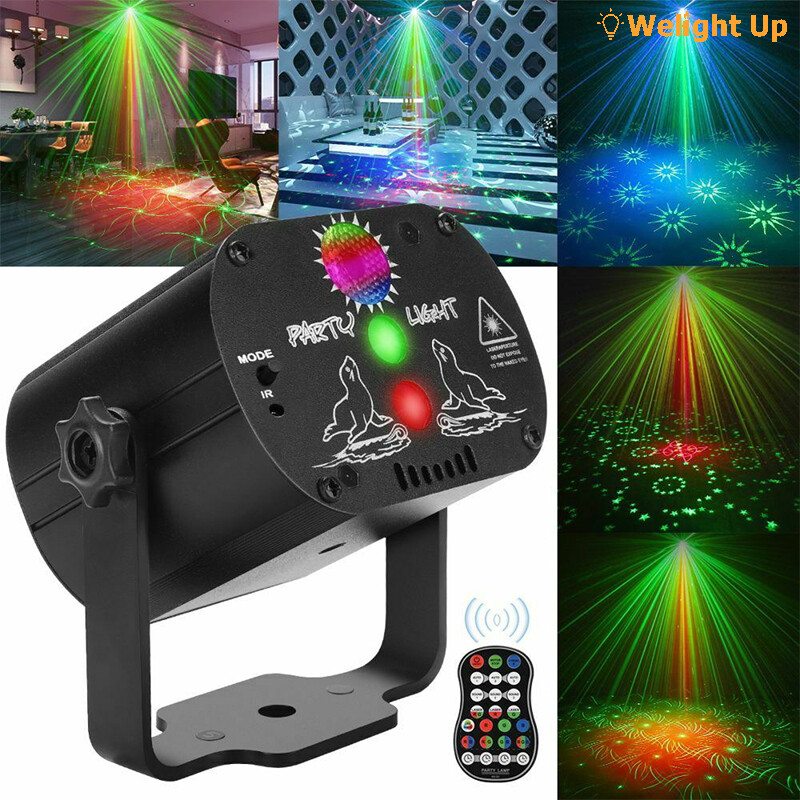 Habuy Đèn Chiếu LED Disco RGB Sạc USB Cho Bữa Tiệc Đèn Sân Khấu Laser 60 Mẫu Đèn Trang Trí Tiệc