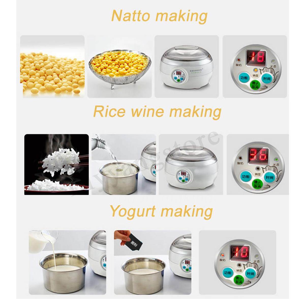 Generic Electric Automatic Yoghurt Maker Rice Natto Cuisine Container 1