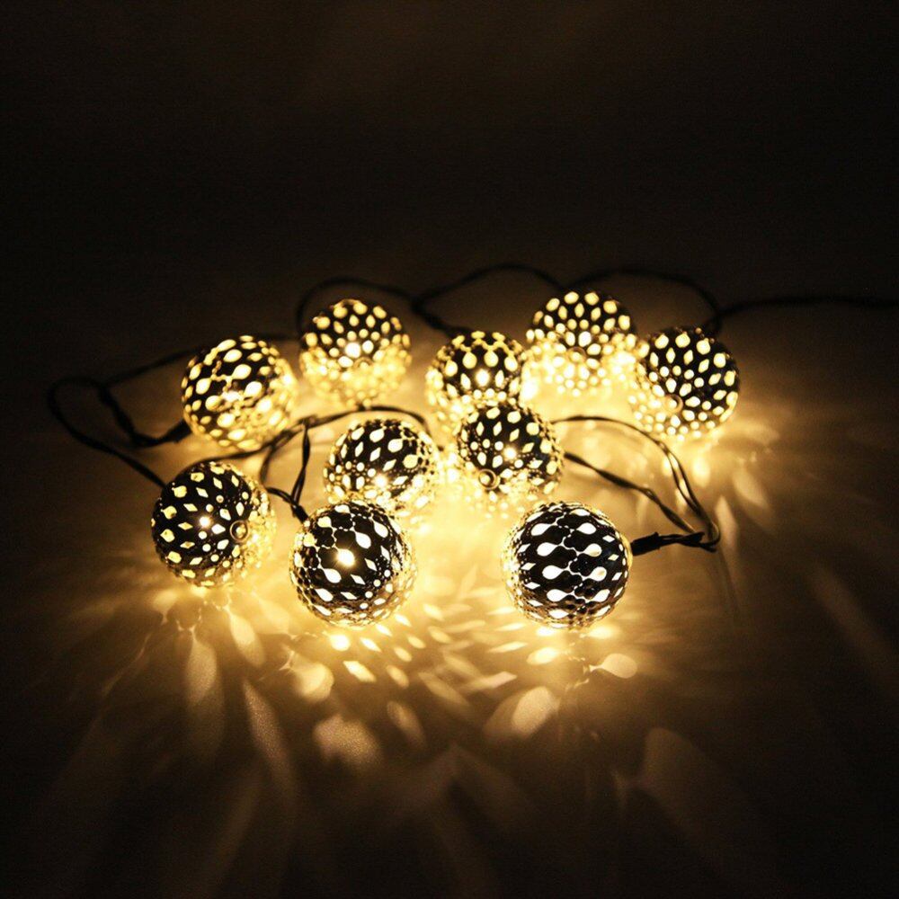 Wonderful Toy 10LED Solar Energy Morocco Light String Warm White by LuckyG