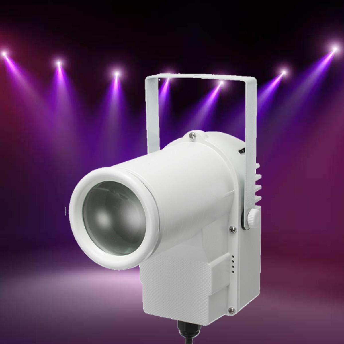 Generic 5W AC90240V Steel Black/White RGBW LED Stage Lighting Pinspot