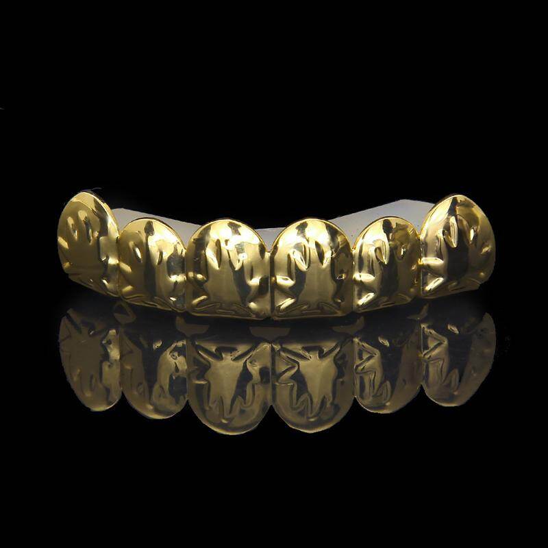 Generic Gold Plated Teeth Maple Leaf Top & Bottom Mouth Grillz Caps Gold Set Gold Suit (maple