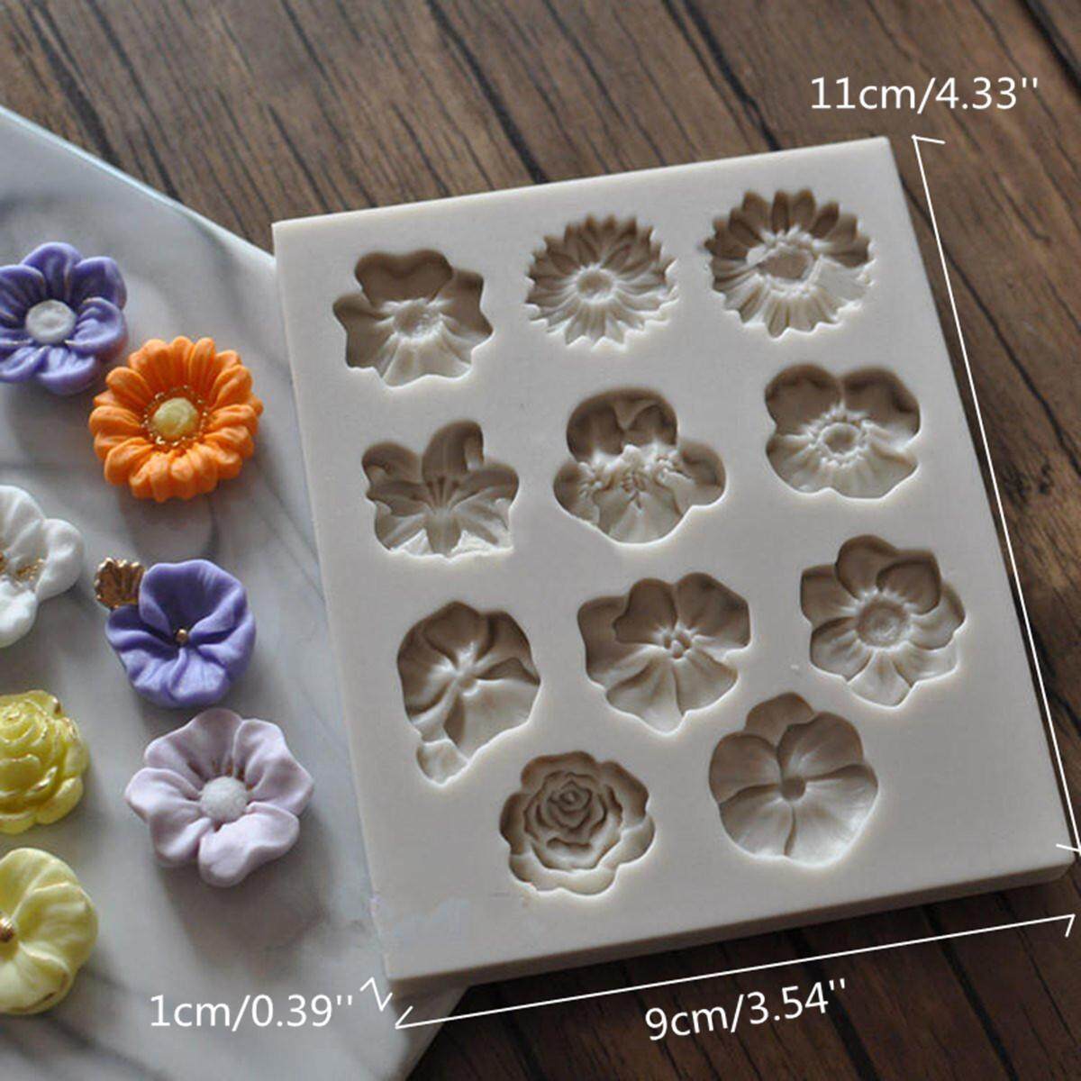 Generic Flower Lace Silicone Fondant Mold Bake Cake Border Decor Sugar