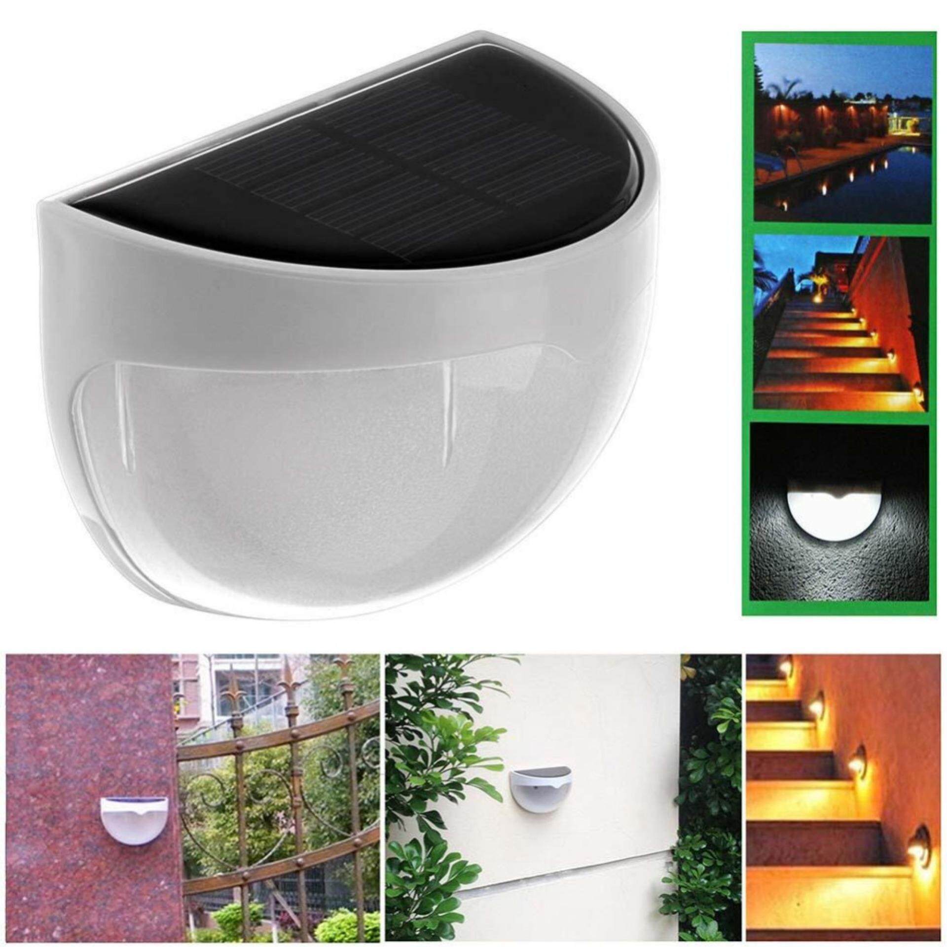 6 LED Solar Lamp Outdoor Garden Decoration Solar Power Panel Landscape
Lawn Fence Gutter Wall LED Solar Light Lamp