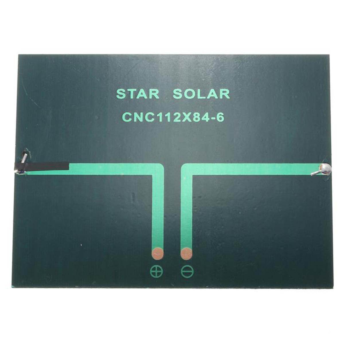 6 โวลต์ 1.1 วัตต์ 200mA 112x84 มิลลิเมตรแผงเซลล์แสงอาทิตย์ Polycrystalline ซิลิคอนอีพ็อกซี่มินิเซลล์แสงอาทิตย์โมดูล - นานาชาติ