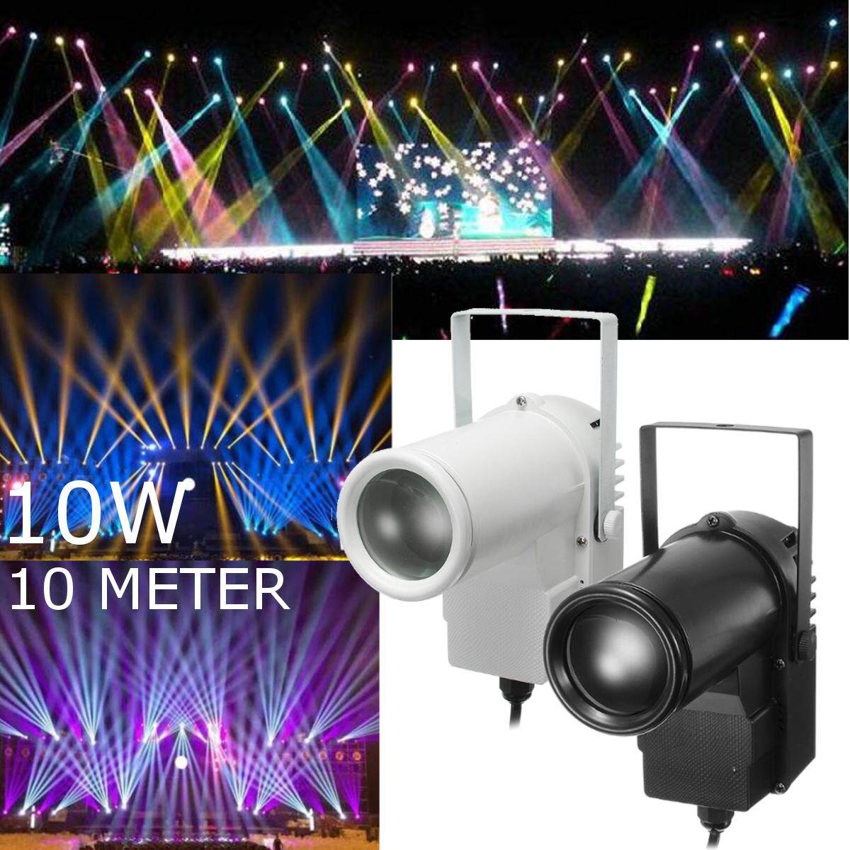 Generic 5W AC90240V Steel Black/White RGBW LED Stage Lighting Pinspot