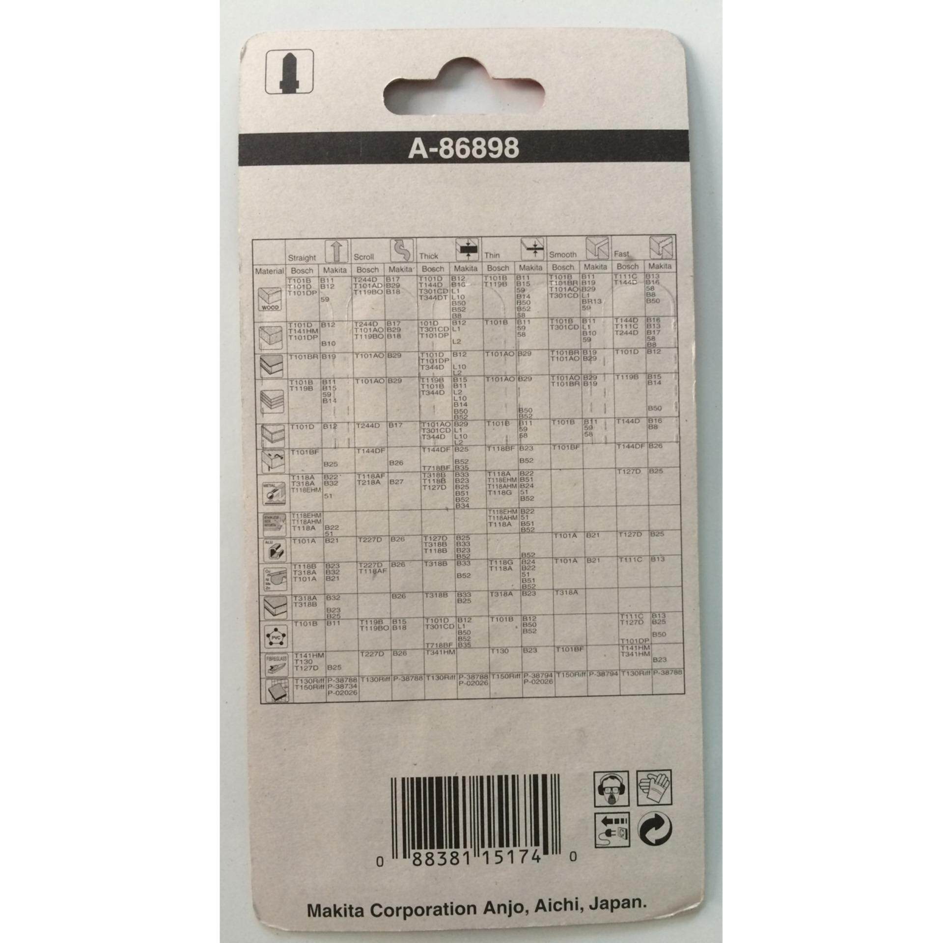 Bộ lưỡi cưa lọng 5 cây Makita A-86898