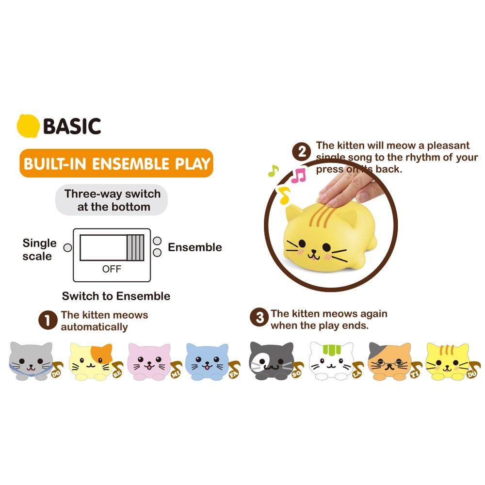 Generic MOEYOUTH Musical Scale Cat Touch Sensitive Musical Toy Piano