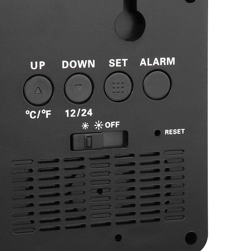 Generic LED Large Digital Calendar Clock With Indoor Temperature Wall