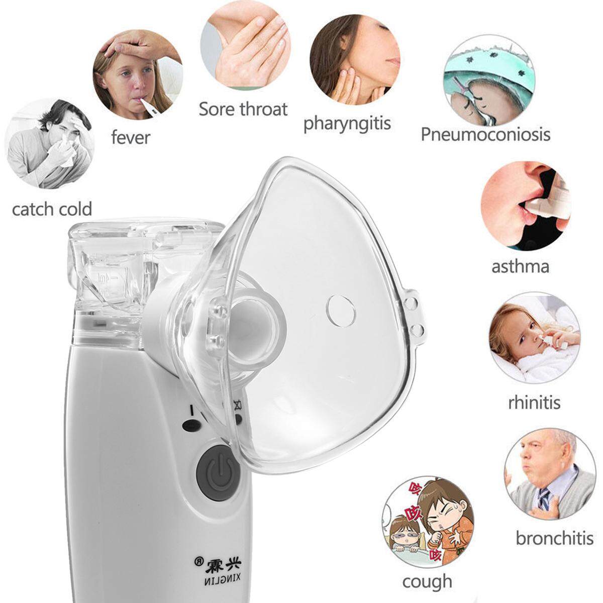 Generic 6in1 Portable Ultrasonic Nebulizer Asthma Relief Inhaler