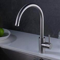 Crea 2 Function Stainless Steel Kitchen Sink Faucet 360 Degree Swivel Brushed Nickel Kitchen Bar Sink Faucets Mixer Tap Malaysia