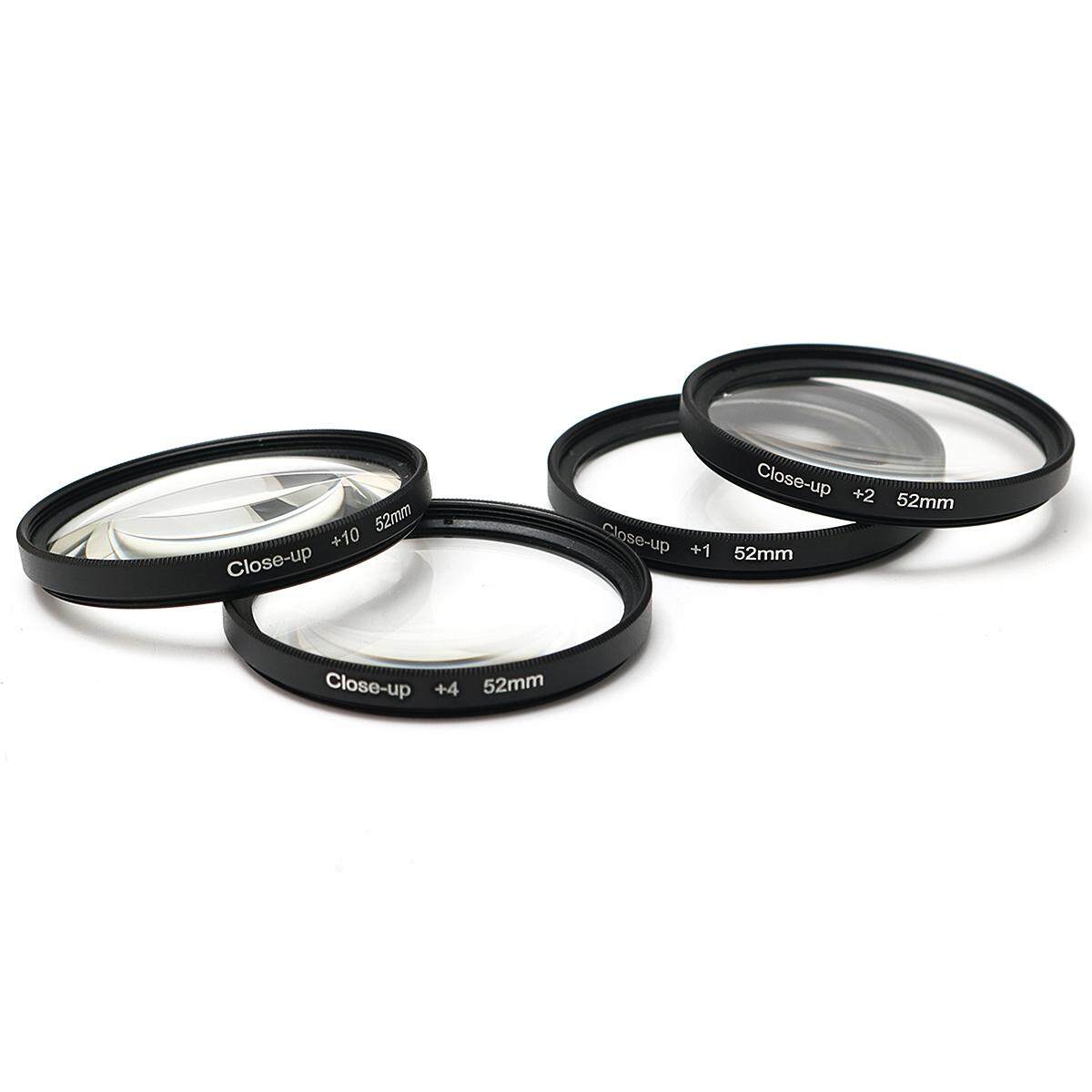 Generic 52MM Close Up Macro Lens Kit +1 +2 +4 +10 For DSLR SLR Digital