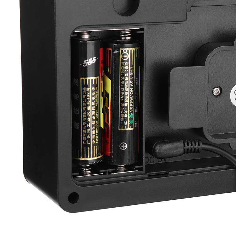 Generic LED Large Digital Calendar Clock With Indoor Temperature Wall