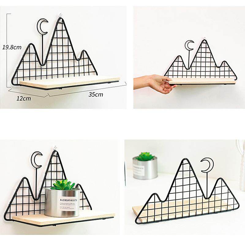 Generic Floating Shelves Wall Mounted Iron+MDF Wall Storage Shelves