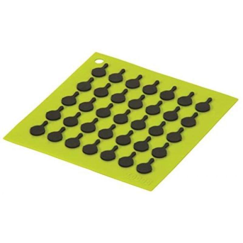 Lodge AS7Silicone Square Trivet with Black Logo Skillets, Green - intl Singapore