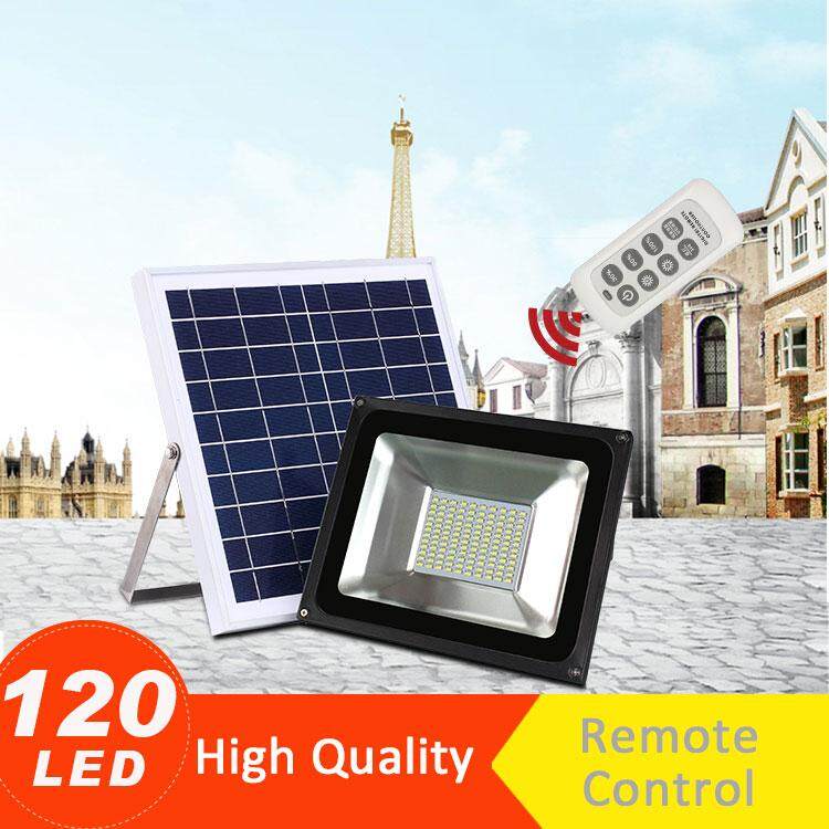 รีโมทควบคุมพลังงานแสงอาทิตย์ฟลัดไลท์มีไฟในตัว/Spotlight, ความปลอดภัยกลางแจ้งกันน้ำ 120 ชิ้น 3528LED สำหรับบ้าน, สวน, สนามหญ้า, สระว่ายน้ำ รีโมทควบคุมพลังงานแสงอาทิตย์ฟลัดไลท์มีไฟในตัว/Spotlight, ความปลอดภัยกลางแจ้งกันน้ำ 120 ชิ้น 3528LED สำหรับบ้าน, สวน, สนามหญ้า, สระว่ายน้ำ