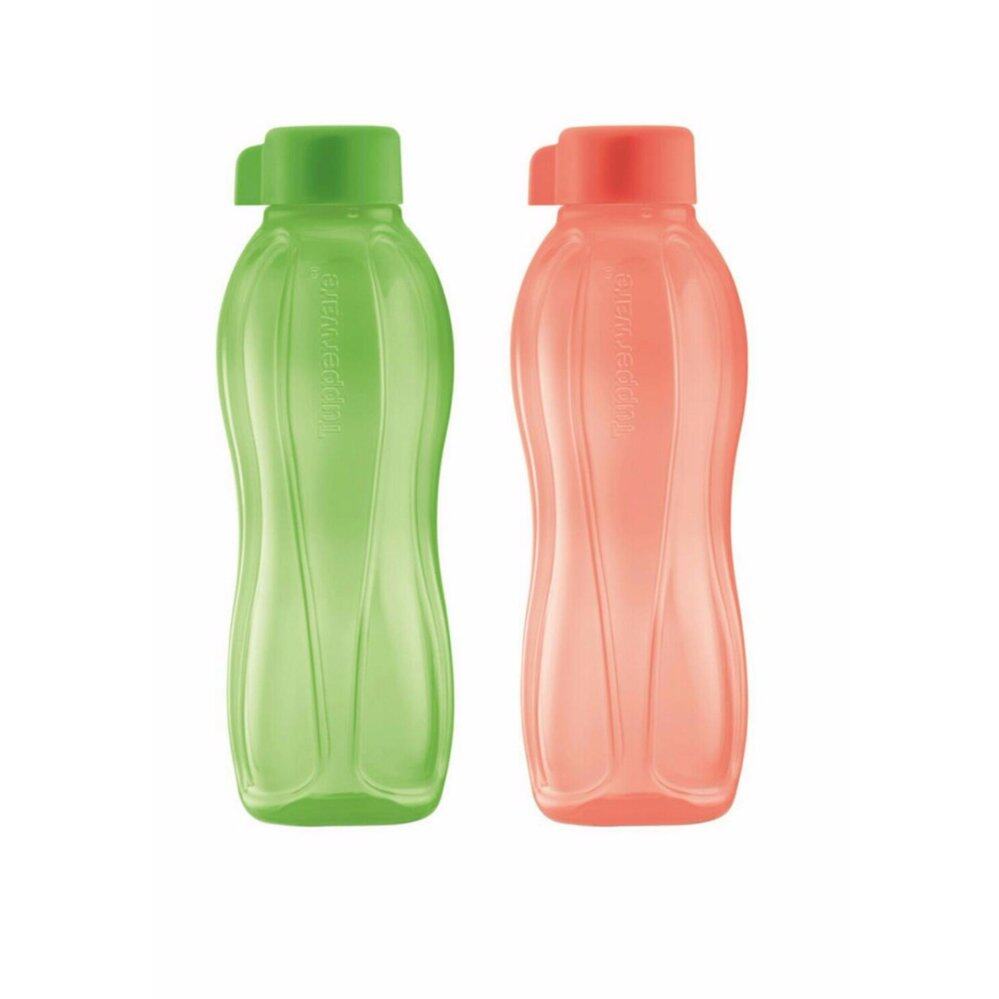 Tupperware Eco Bottle (2) 500ml - Salmon & Honey Dew