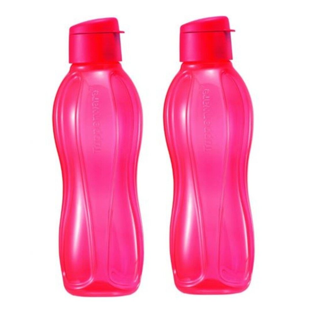 Tupperware Eco Bottle Flip Top (2) 1.0 L - Red