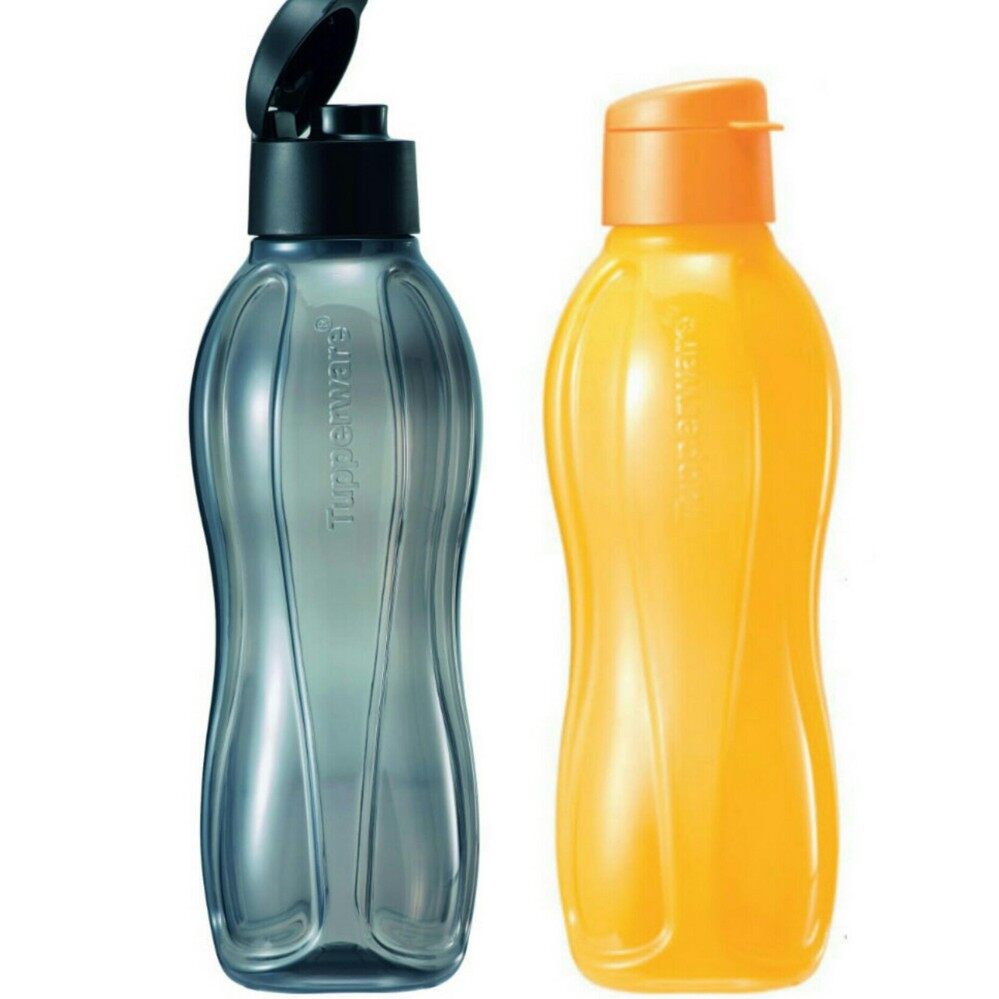 Tupperware Eco Bottle Flip Top (2) 1.0 L (Yellow & Black)