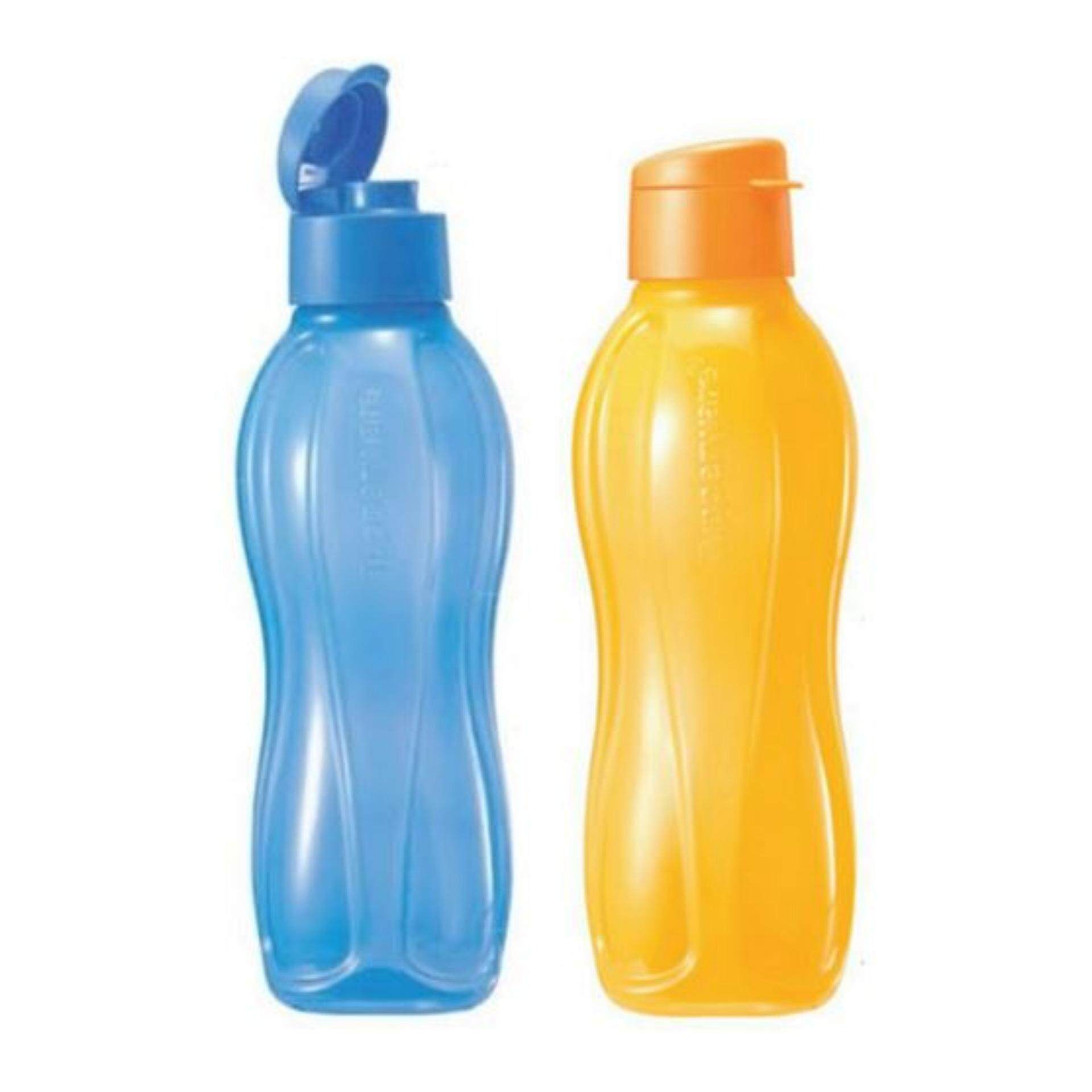 Tupperware Eco Bottle Flip Top (2) 1.0 L (Yellow & Blue)