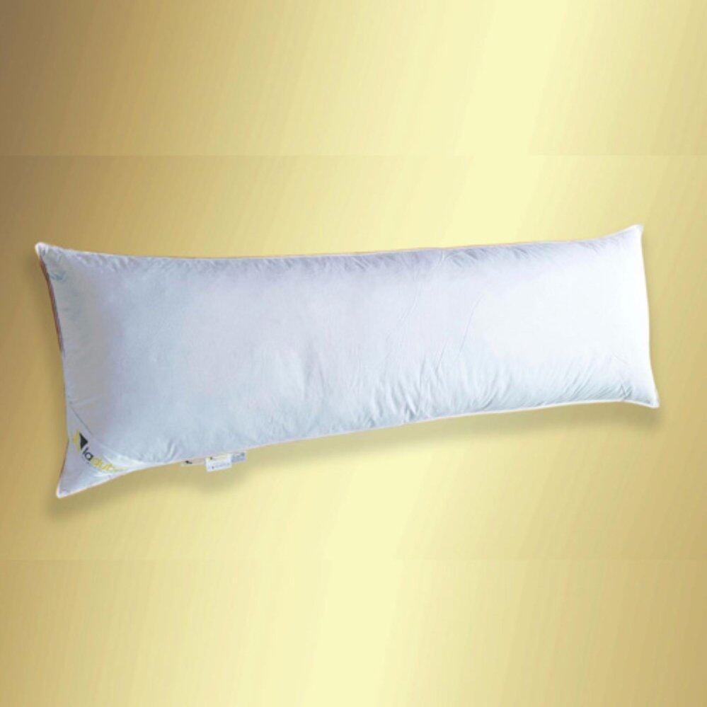 White Goose Down & Feather Body Pillow (With Cover)