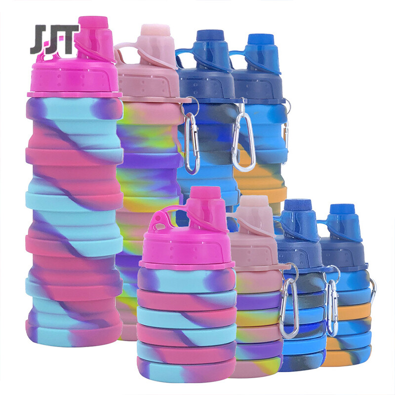 JJT Folding cup, portable handle, with lid car water cup portable coffee cup hot coffee mug with lid keep the temperature hot, hot coffee mugs