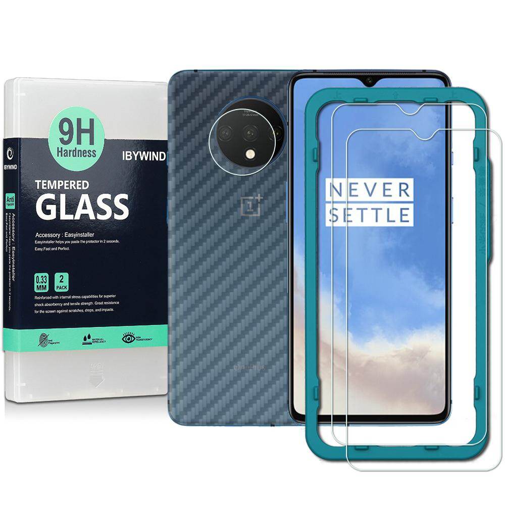 Ibywind Gói 2 Chiếc Oneplus 7T Dụng Cụ Lắp Đặt Không Bong Bóng Kính Cường Lực Bảo Vệ Màn Hình [Chống Dấu Vân Tay] Dành Cho Oneplus 7-Trong Suốt