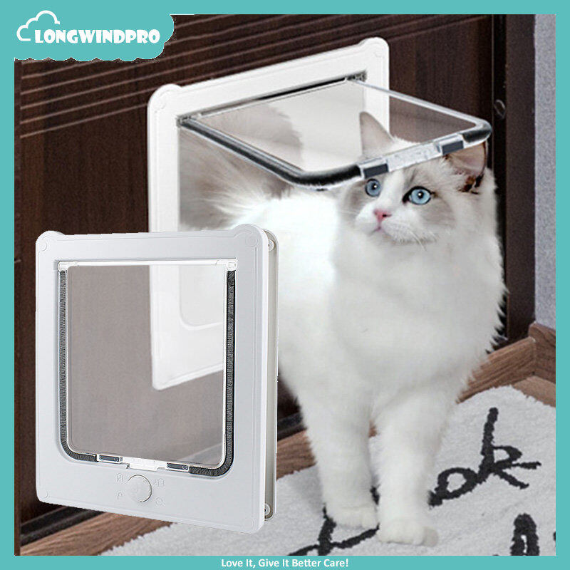 Pet Door Silent Cat Door Cat Door Outdoor Flap Extra Large Durable with Security Locking Automatically Close Easy Install Extra Large for Cat ราคา 865 บาท*ส่งฟรี