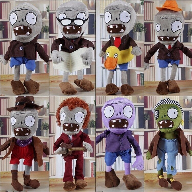 1pcs Plants VS Zombies Đồ chơi nhồi bông 30cm Plants VS Zombies pvz 2 Zombie mềm dài Búp bê đồ chơi 
