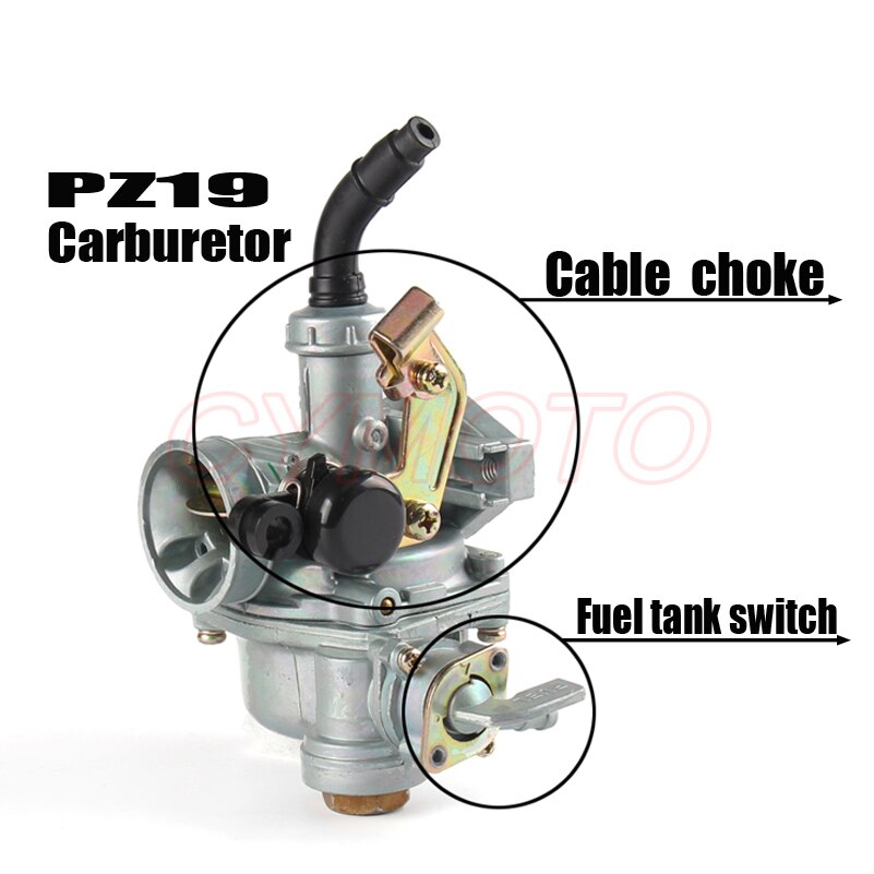 Bộ chế hòa khí pz19 19mm cho honda ct c90 st90 cub ct90 70 90 cáp sặc