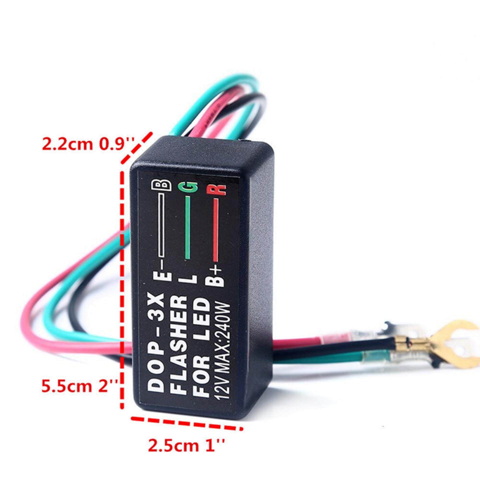 Littlegroot 3Pin 12V Universal Motorcycle LED Turn Signal Light Flasher