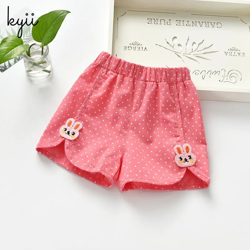 Kyii quần soóc bé gái quần soóc cotton đa năng mùa hè quần soóc thường ngày ky22066
