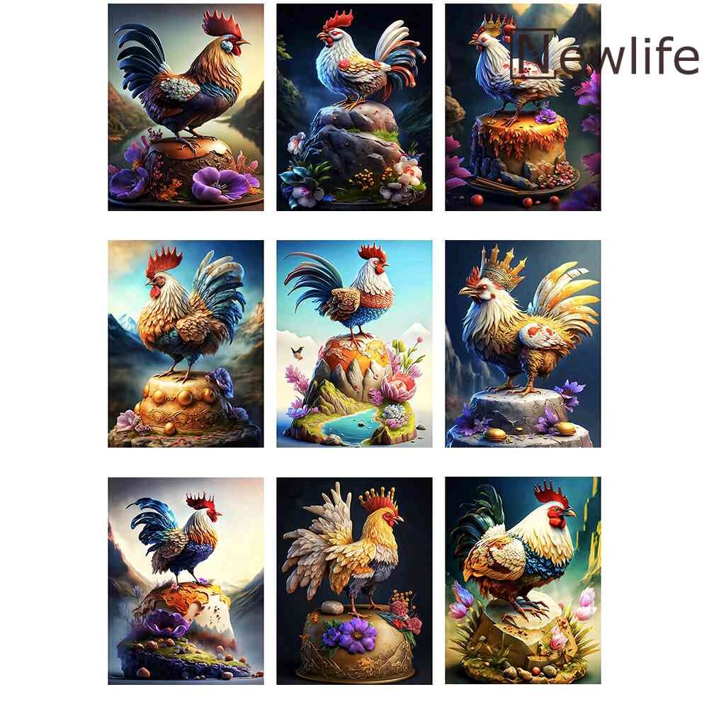 chicken diamond painting