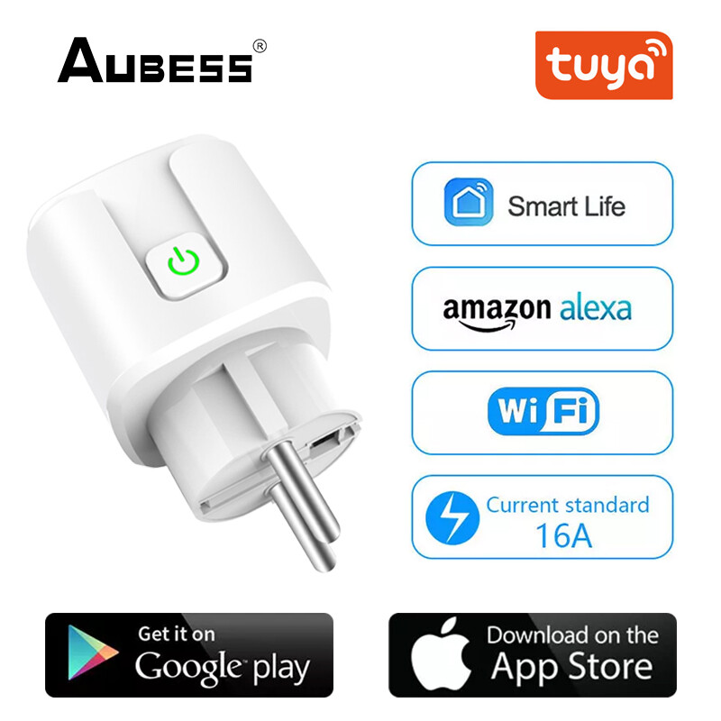 Dxy 20a không dây wifi ổ cắm điện 16a thông minh hẹn giờ cắm điều khiển từ xa nhà chống cháy pc eu cắm