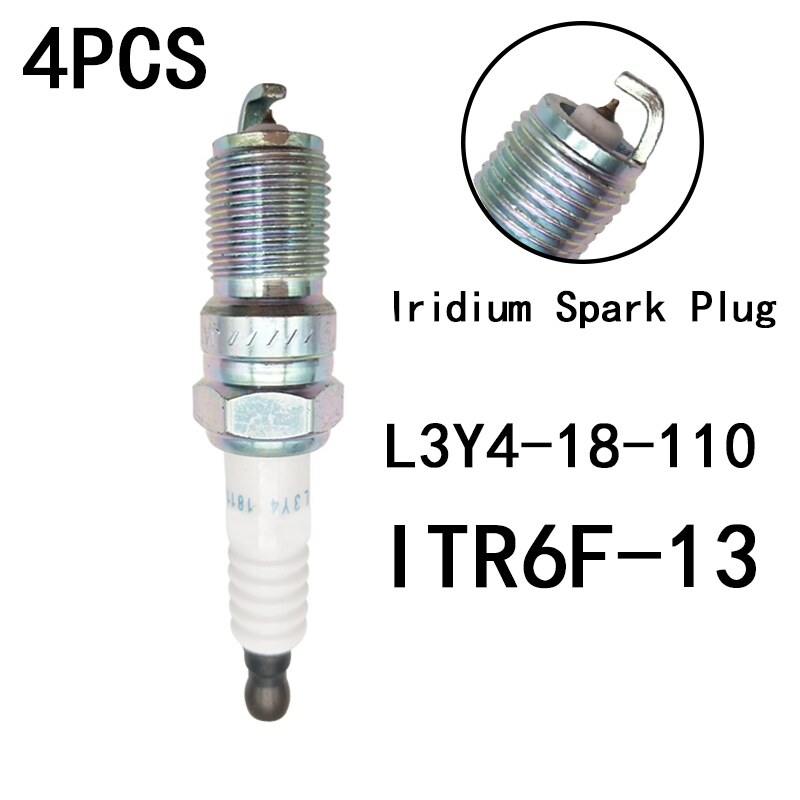 HOT W 4pcs lot L3Y4 18 110 ITR6F13 Iridium Spark Plug For Mazda 3 6 Ford