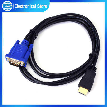 1080P HDMI to VGA Cable for PC Laptop (Brand: Available)