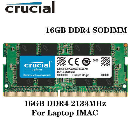 Crucial 16GB DDR4 2133-3200MHz SODIMM Laptop RAM