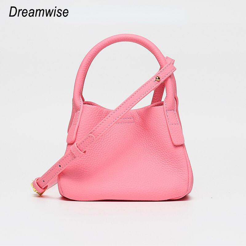 Dreamwise Top-handle Bag Women 2022 New Genuine Cow Leather Vegetable Basket Handbags Fashion Simple Ladies Shoulder Crossbody Bags ราคา 1,457 บาท*ส่งฟรี