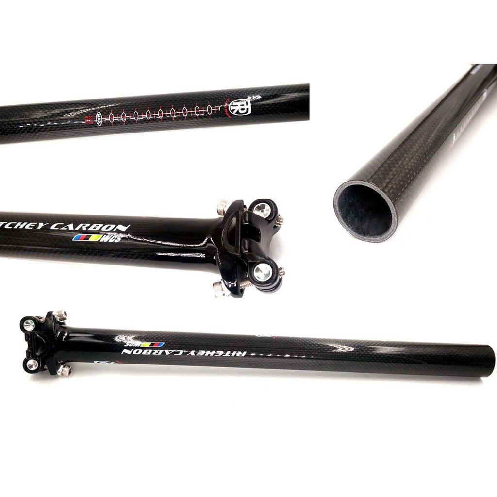 Ritchey wcs đường trường sợi cacbon cốt yên xe đạp phụ tùng xe đạp cốt yên ống 27.2 30.8 31.6x350/400mm